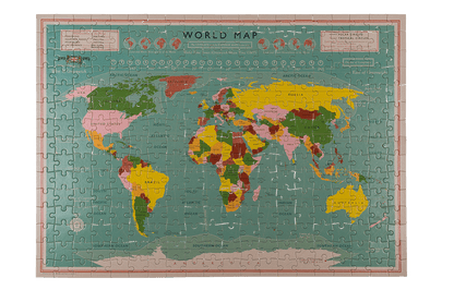 Puzzle, World Map,