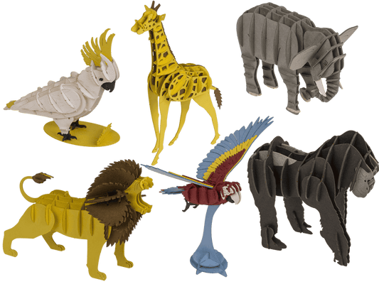 3D Puzzle made of paper, Wildlife,