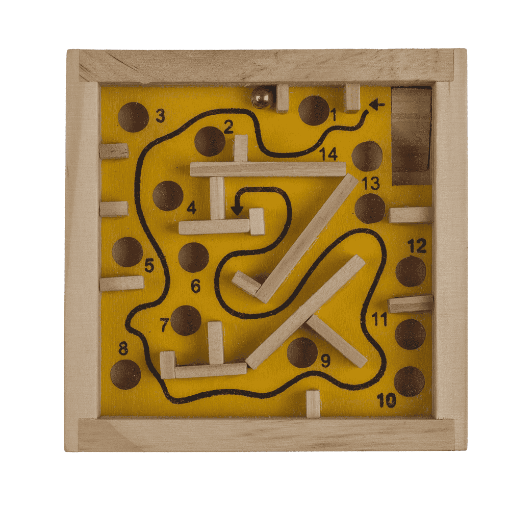 Wooden game of skill, Labyrinth,