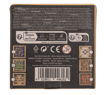 Wooden game of skill, Labyrinth,
