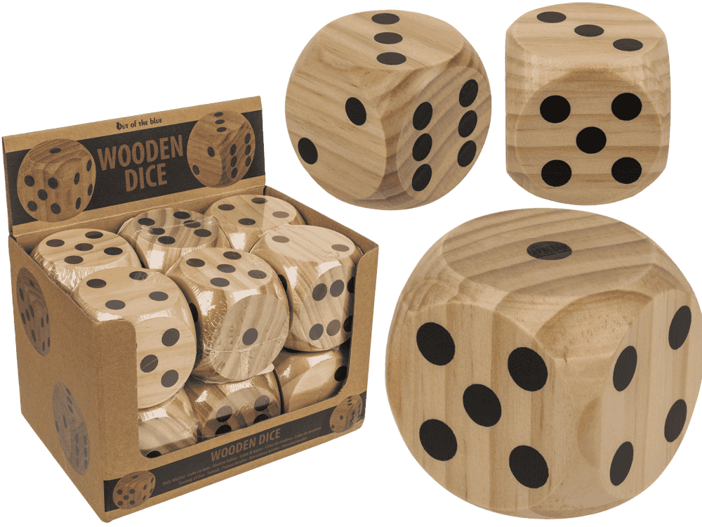 Wooden dice,