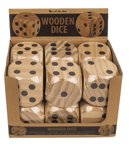 Wooden dice,