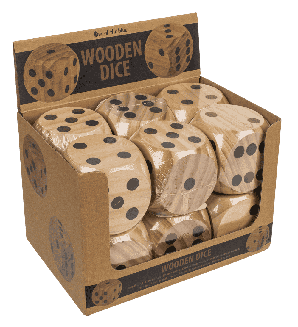Wooden dice,
