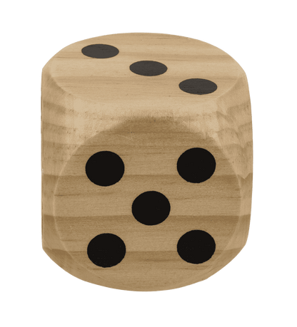 Wooden dice,