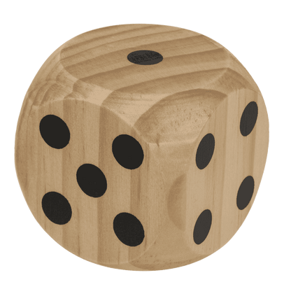 Wooden dice,