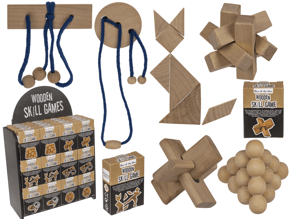 Wooden skill game, Puzzle,