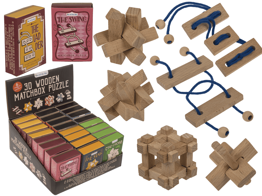 3D Wooden match box puzzle,