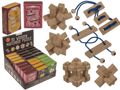 3D Wooden match box puzzle,