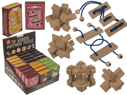 3D Wooden match box puzzle,