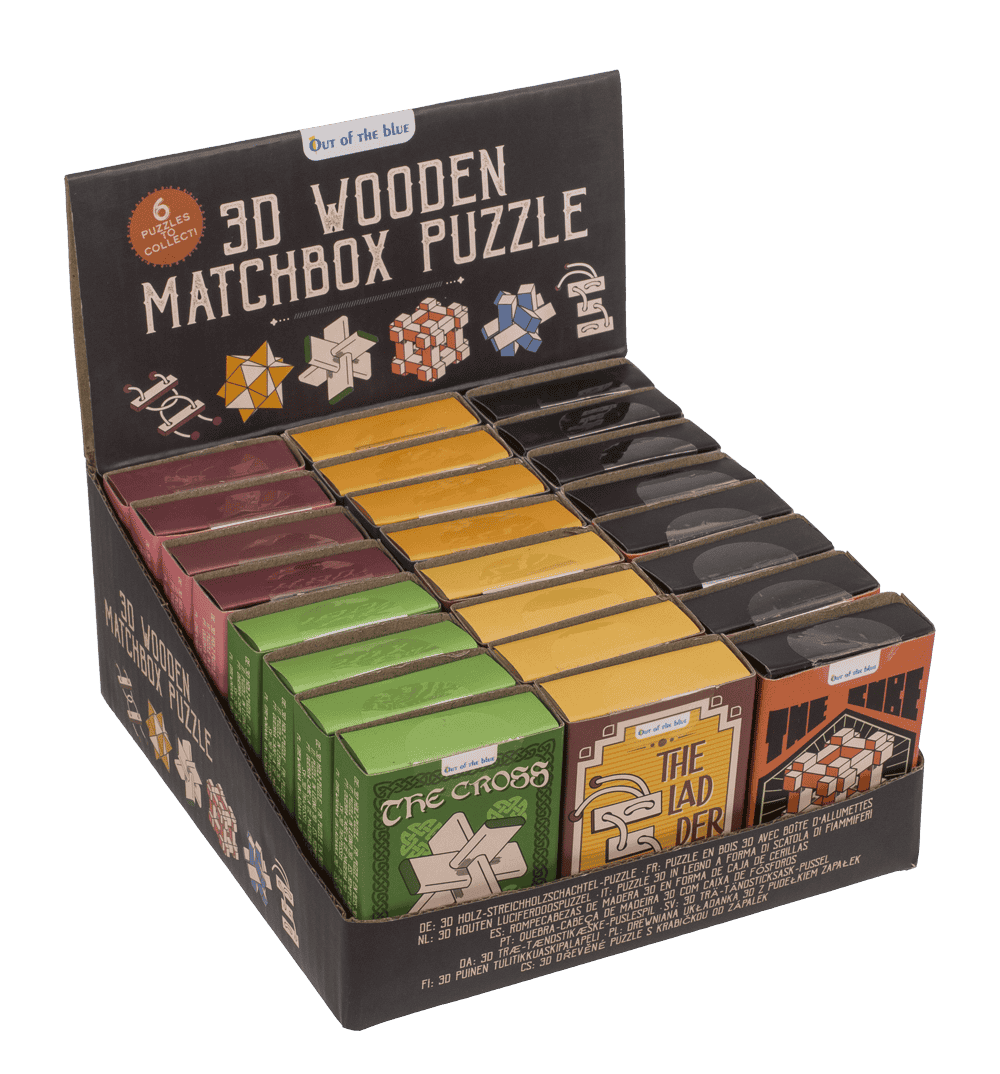 3D Wooden match box puzzle,