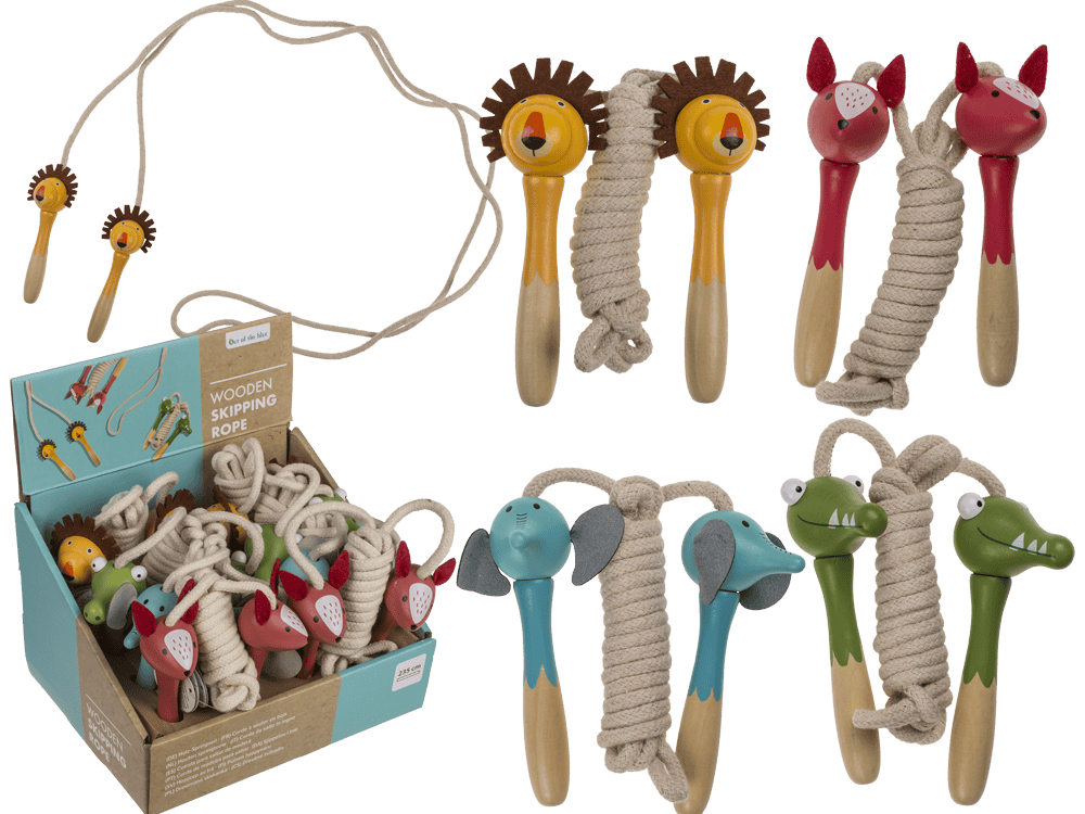 Wooden skipping rope, animal
