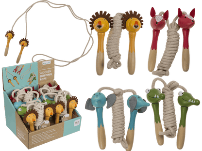 Wooden skipping rope, animal