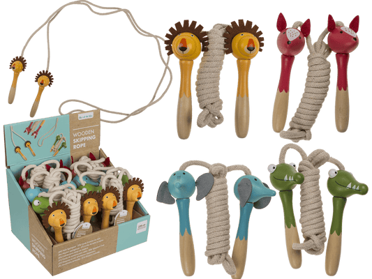 Wooden skipping rope, animal