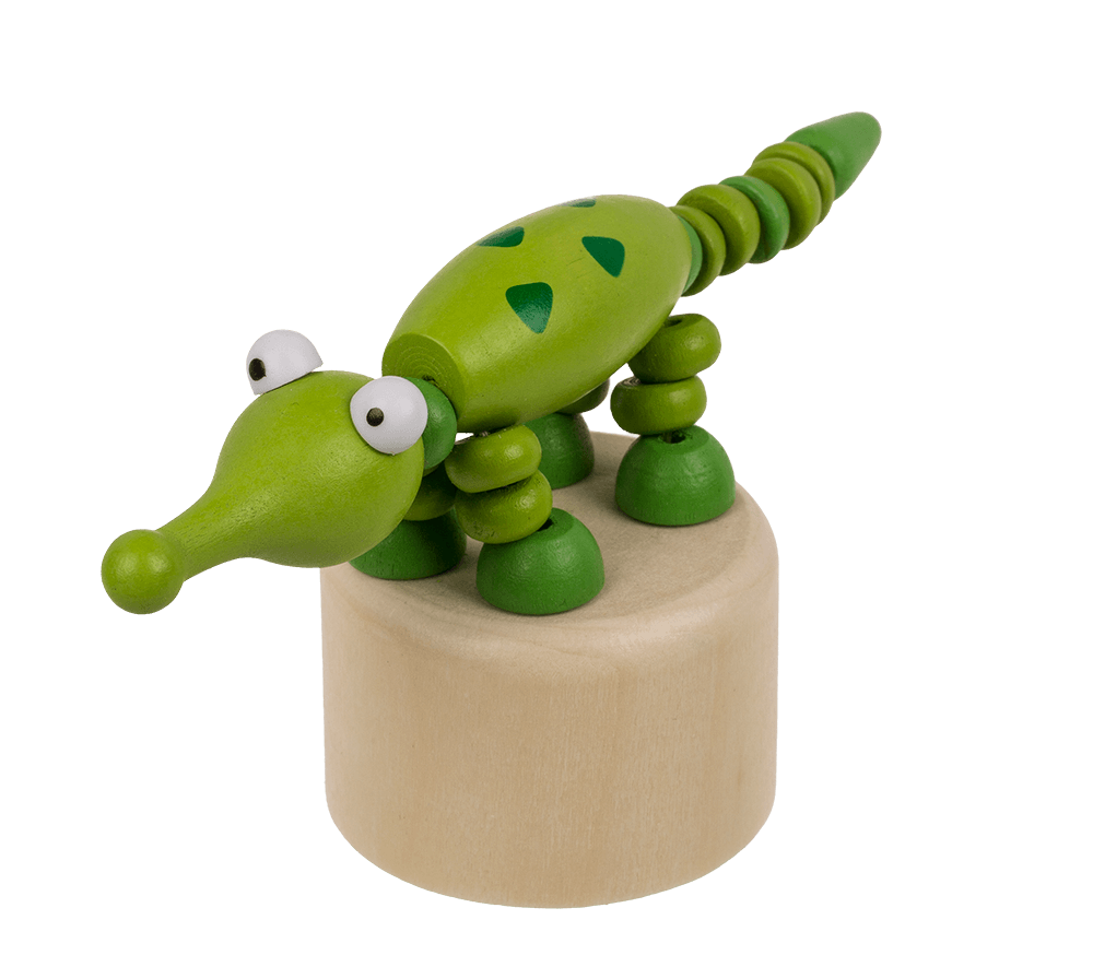 Wooden pushing puppet, animal