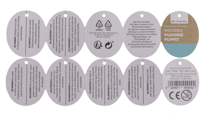 Wooden pushing puppet, animal