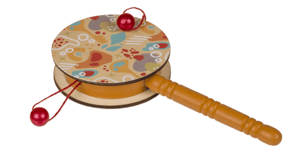 Wooden Percussion Drum, 16 x 7,5 cm,