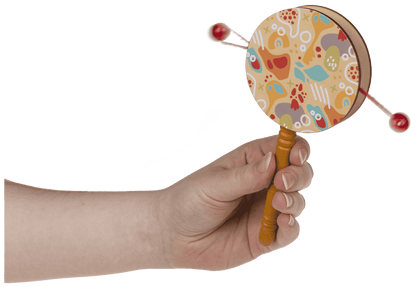 Wooden Percussion Drum, 16 x 7,5 cm,