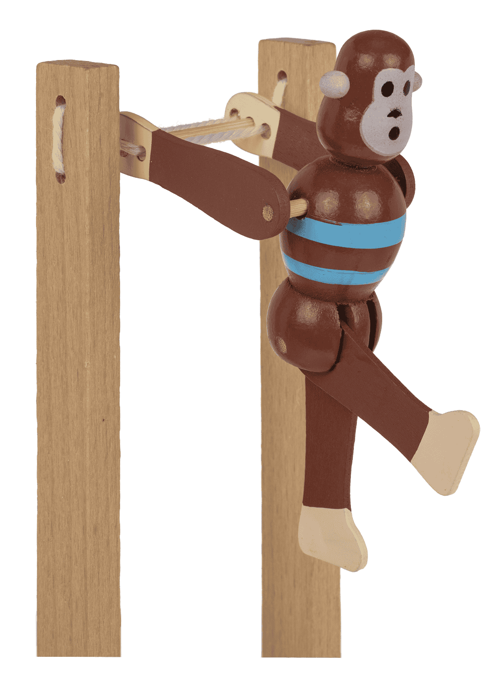 Wooden Swinging Monkey, 7x2,2x23 cm,