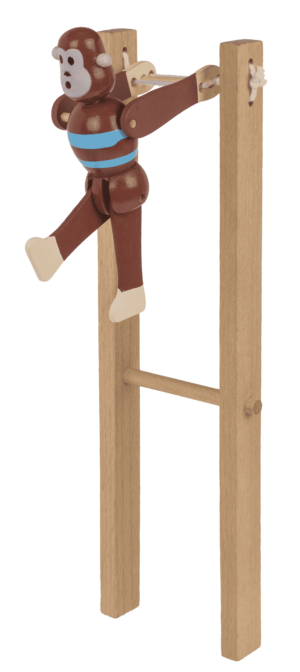 Wooden Swinging Monkey, 7x2,2x23 cm,