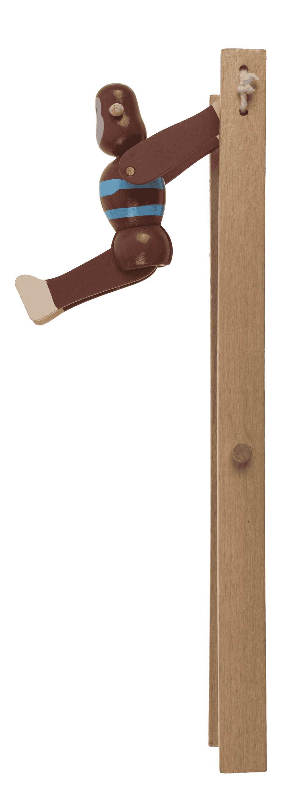 Wooden Swinging Monkey, 7x2,2x23 cm,