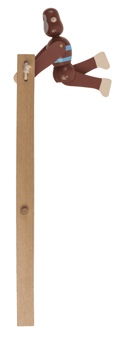 Wooden Swinging Monkey, 7x2,2x23 cm,