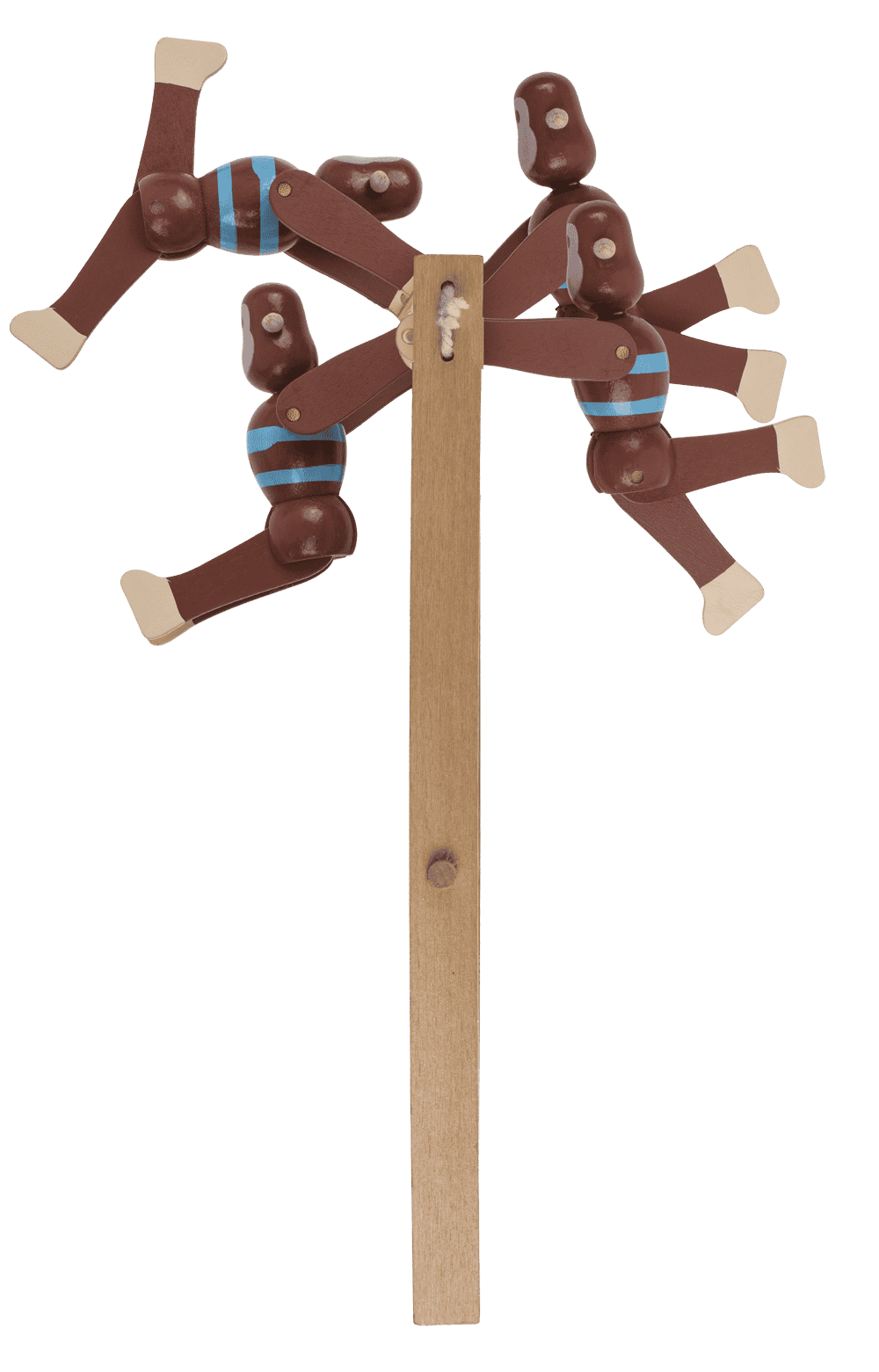 Wooden Swinging Monkey, 7x2,2x23 cm,