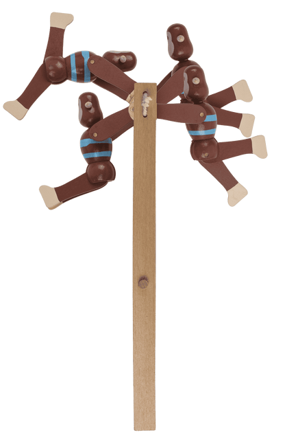 Wooden Swinging Monkey, 7x2,2x23 cm,