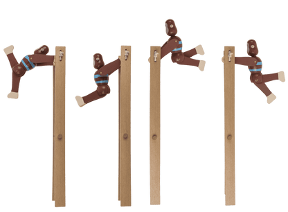 Wooden Swinging Monkey, 7x2,2x23 cm,