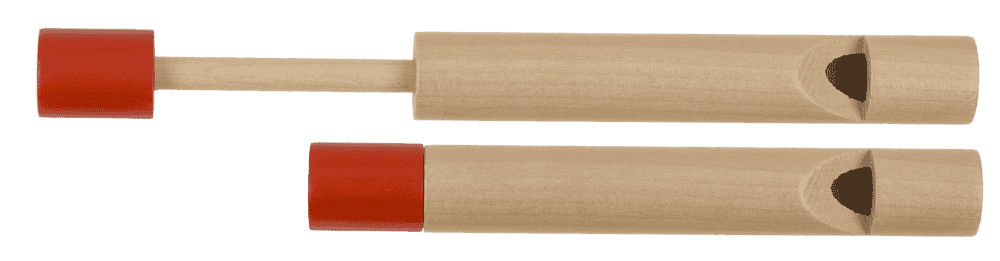Wooden slide whistle, 12 x 1,5 cm,