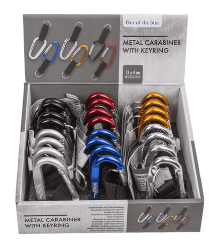 Metal Carabiner with Keyring,