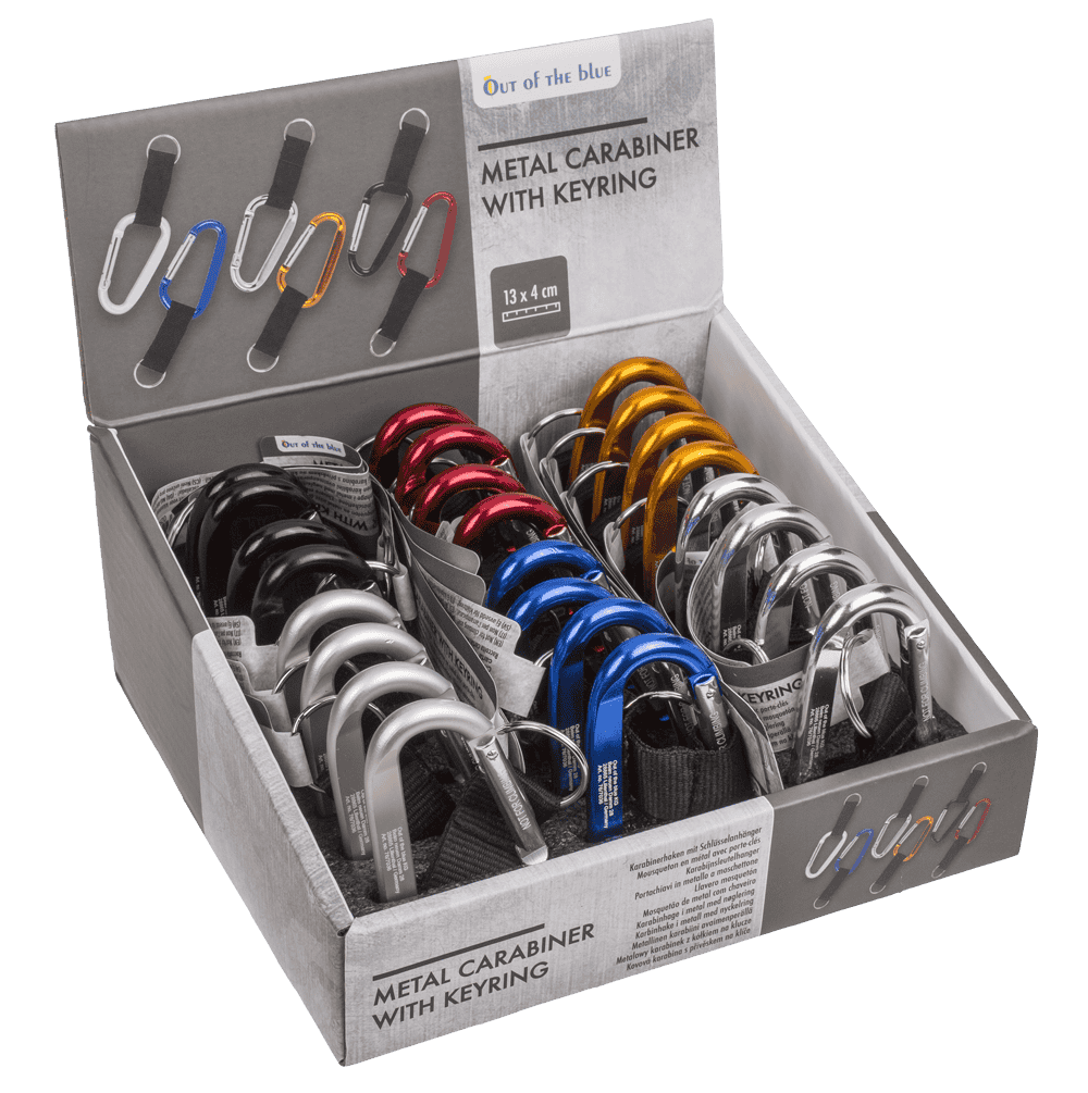Metal Carabiner with Keyring,