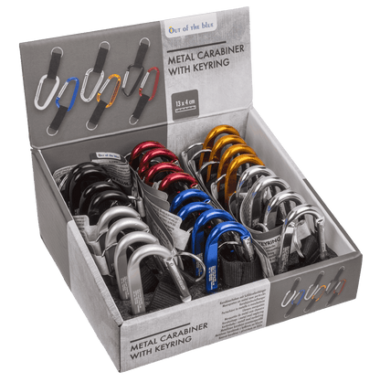 Metal Carabiner with Keyring,