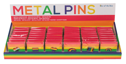 Metal pin, pride, ca. 3 cm, 8-assorted,