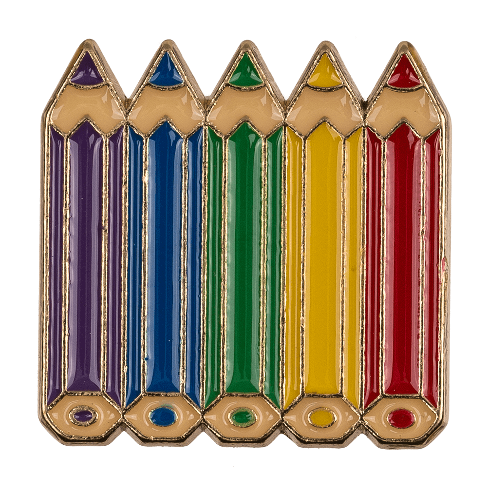 Metal pin, pride, ca. 3 cm, 8-assorted,