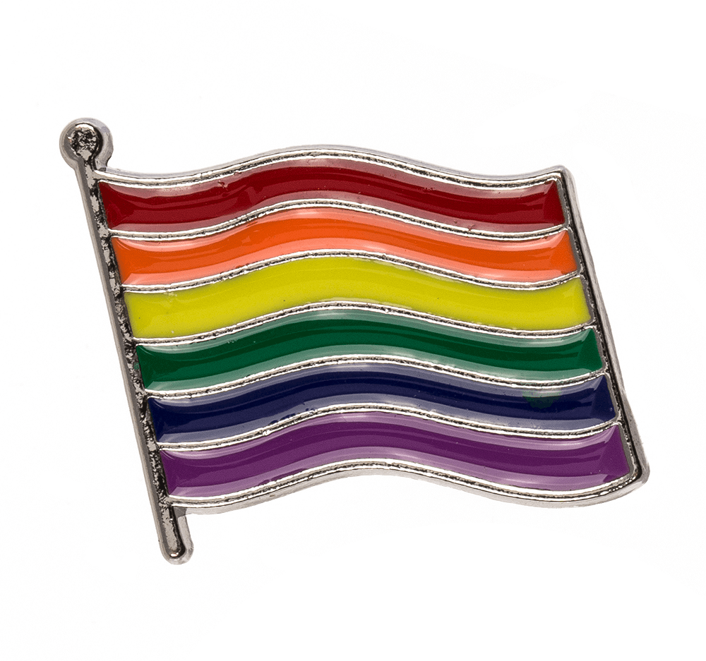 Metal pin, pride, ca. 3 cm, 8-assorted,