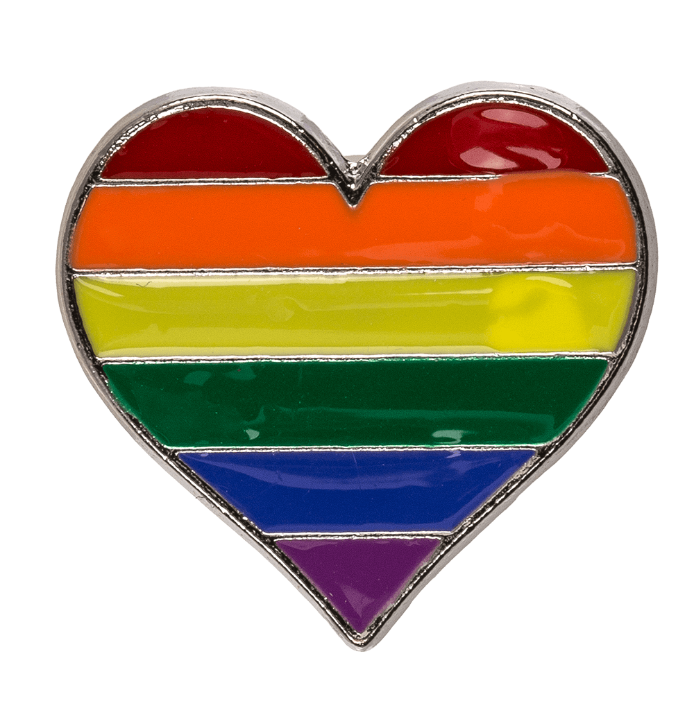 Metal pin, pride, ca. 3 cm, 8-assorted,