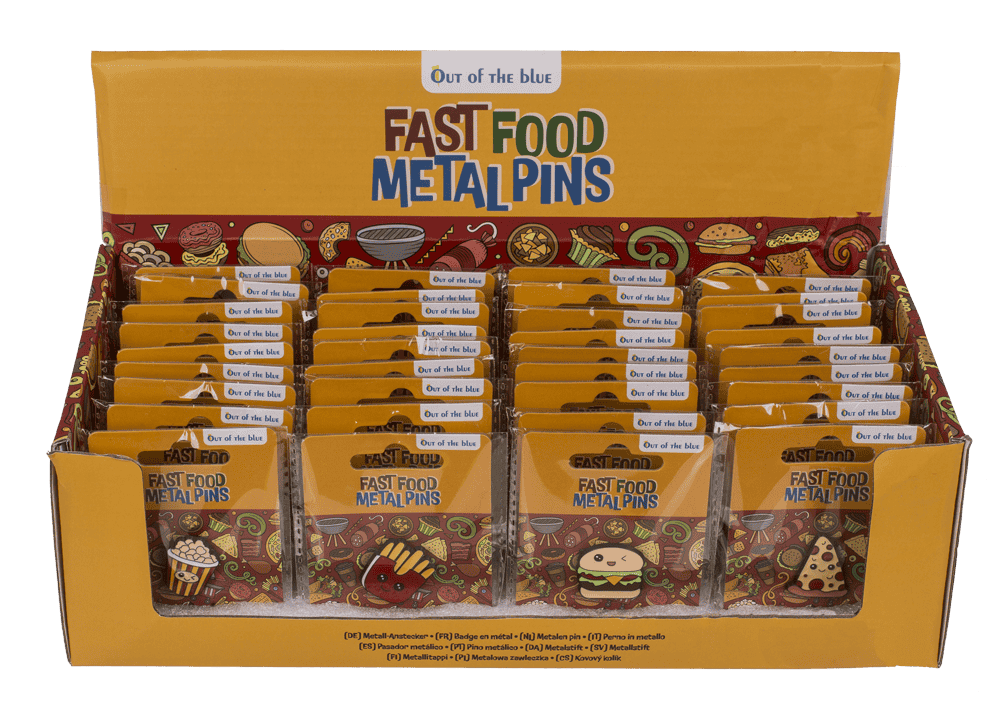 Metal pin, Fast Food, 3 cm,