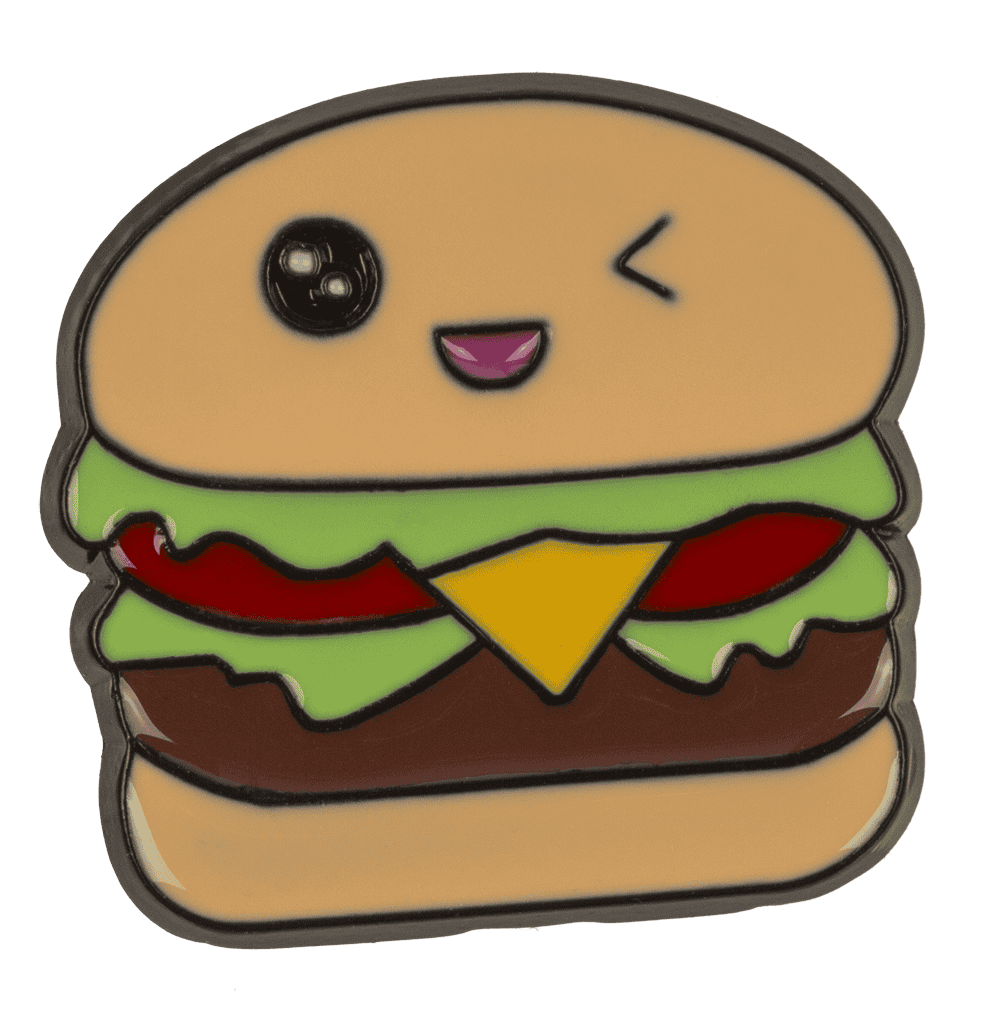 Metal pin, Fast Food, 3 cm,