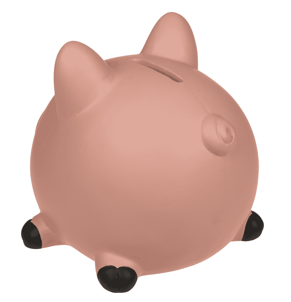 Savings bank, Pig with hammer,
