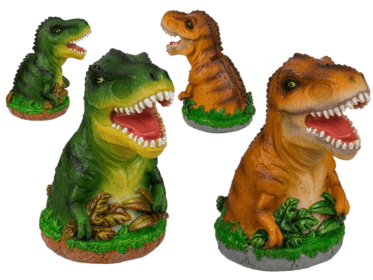 Polyresin savings bank, Dinosaur,