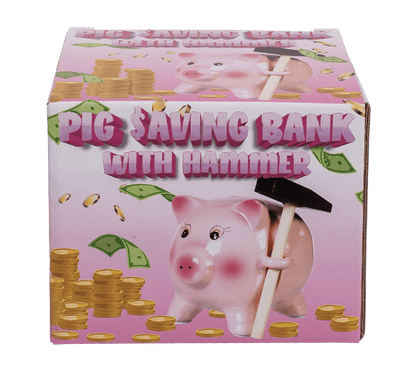 Savings box, Pig with Hammer,