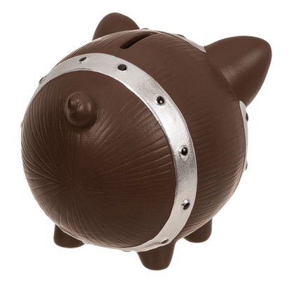 Saving bank, barrel pig, 16 x 12,5 x 13 cm,