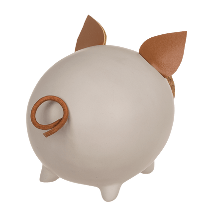 Sving bank, pig with corc closing nose,