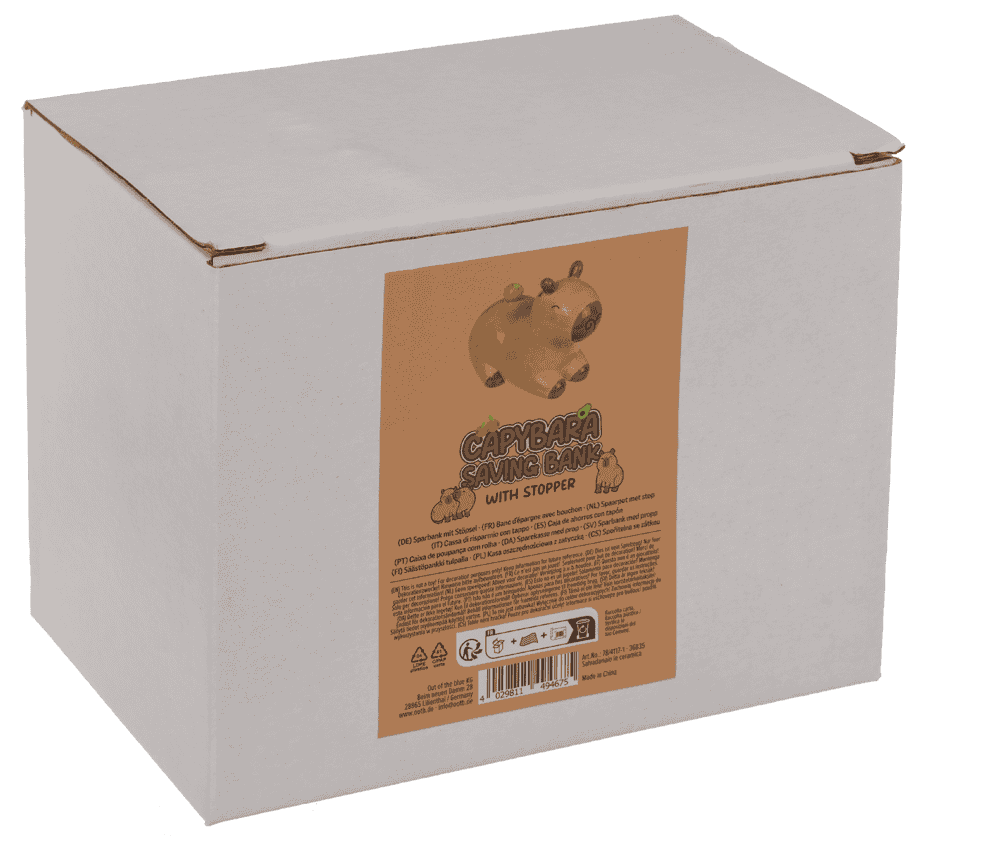 Saving bank, Capybara, 15 x 9 cm, dolomite,