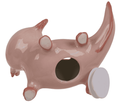 Money box, axolotl, ceramic, 17 x 11 cm,