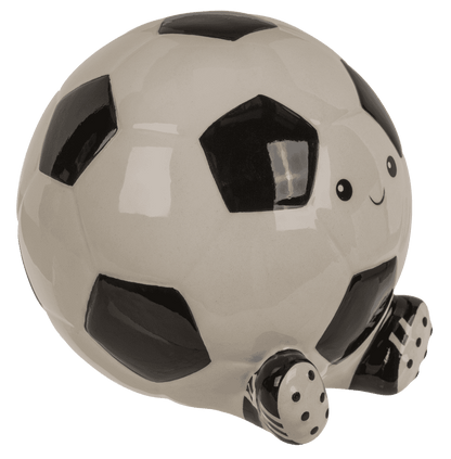 Spardose, Fußball, aus Keramik, 13 x 12 cm,