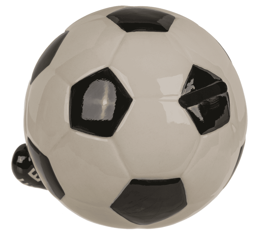 Spardose, Fußball, aus Keramik, 13 x 12 cm,