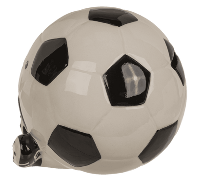 Spardose, Fußball, aus Keramik, 13 x 12 cm,
