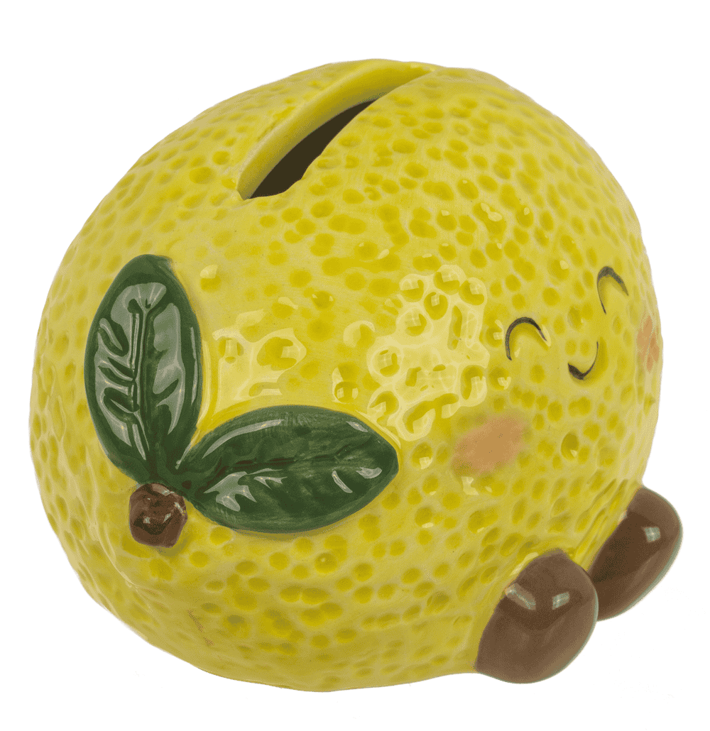 Money box, kawaii fruits, ceramic,