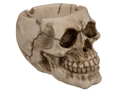 Polyresin ashtray, Skull,